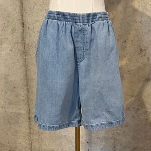 Y2K Laura Scott Elastic Waist Denim Shorts | Women’s M | Normcore Denim